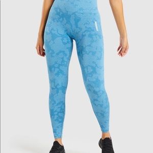 Gymshark Blue Camo Adapt Leggings